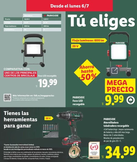 Taladro Atornillador Parkside Folleto Lidl