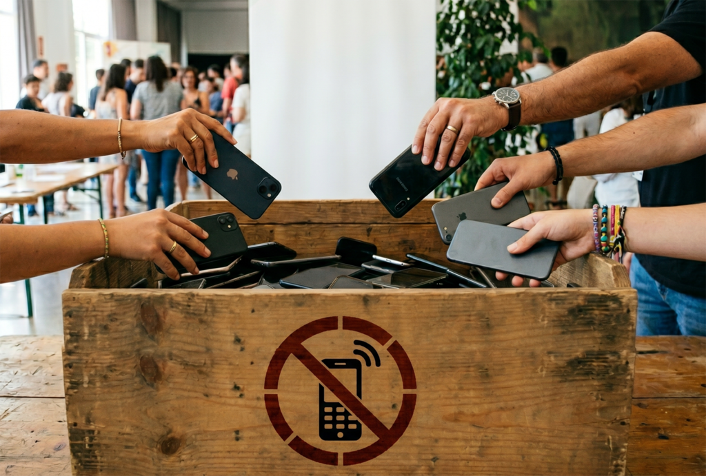 Desconexión total del móvil este jueves: cientos de personas se reúnen para un retiro tecnológico