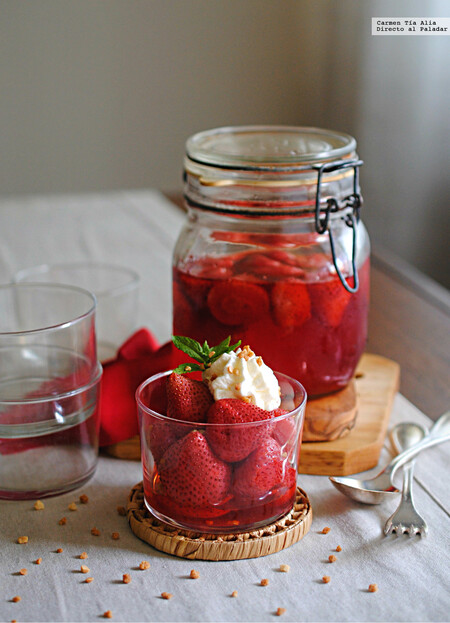 Cómo hacer fresas escabechadas al agua de azahar