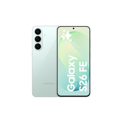 Samsung Galaxy S26 FE, 256 GB, Color Pistacho | Teléfono Móvil con Galaxy AI, Cámara 50MP, Batería 4900mAh, Garantía del Fabricante 3 Años + 1 Año Extra (Versión Española)
