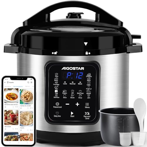 Aigostar Olla Eléctrica Programable Multifunción 6 litros