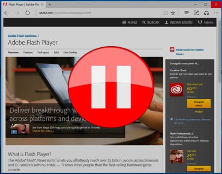 Microsoft Edge pausará automáticamente el contenido Flash menos relevante de las páginas web