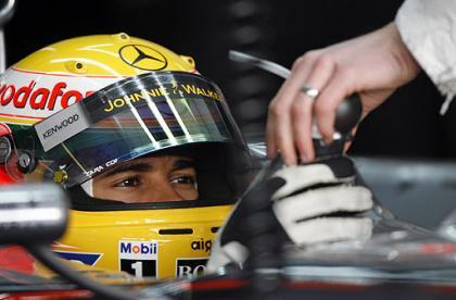 Lewis Hamilton, el más rápido en el Circuit de Catalunya