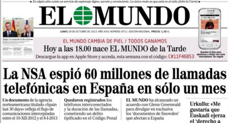 La cifras del espionaje de la NSA en España: 60 millones de llamadas interceptadas en un mes