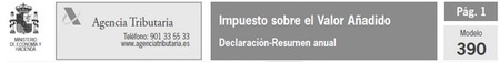 Modelo 390: aprobada la nueva declaración informativa de IVA