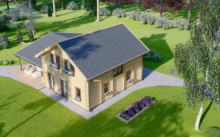 La Nueva Casa De Madera Darla Le Proporcionara Muchos Momentos De Felicidad Ya Sea Con Su Famil 1