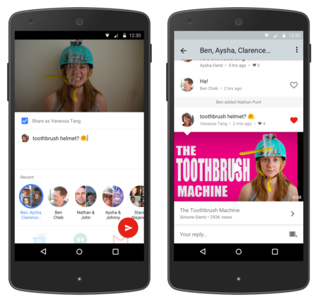 YouTube para Android estrena un nuevo servicio de mensajería