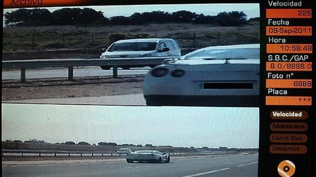 Cazado un Nissan GT-R a 225 km/h en la AP-36