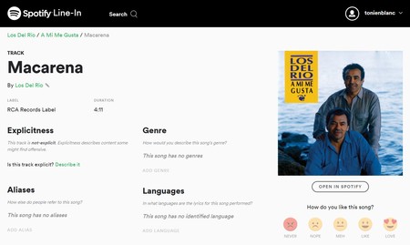 Spotify necesita tu ayuda para mejorar los datos de sus artistas, álbumes y canciones