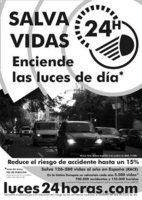 Circular con luces de cruce las 24 horas