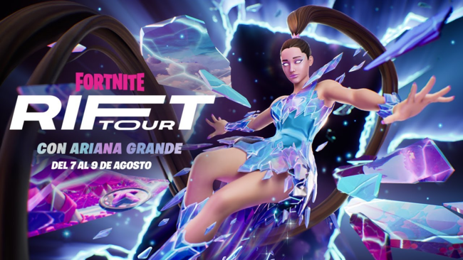 Ariana Grande en Fortnite Rift Tour