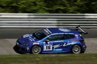 El Scirocco decorado para las 24 Horas de Nürburgring