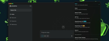 How to choose which AI to use in Perplexity: select the model to use between Claude, GPT, Gemini, Kimi, Grok or Sonar