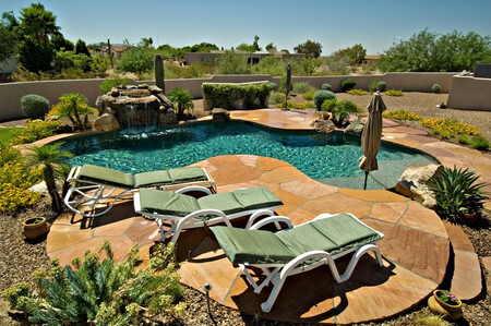 Landscape Water Lawn Villa Desert Home 685251 Pxhere Com