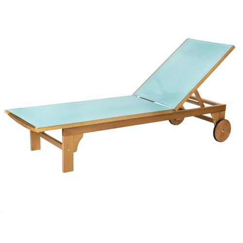LOLAhome Tumbona Exterior Nina de Madera de Acacia