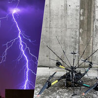 Unos científicos japoneses han llevado el pararrayos al siguiente nivel: con un dron que caza relámpagos