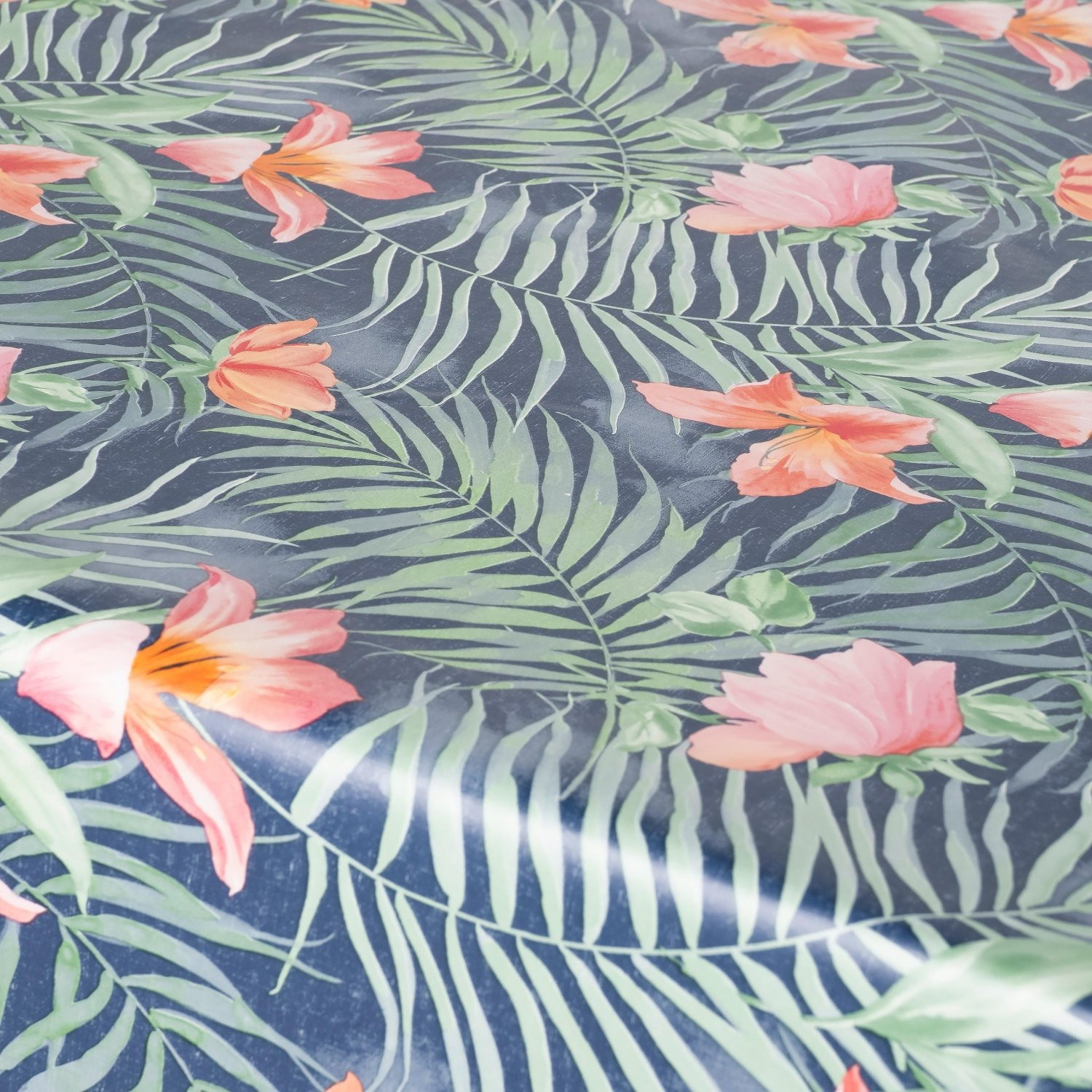 Mantel Hule Impermeable 140x250 cm Azul Tropical Multicolor 