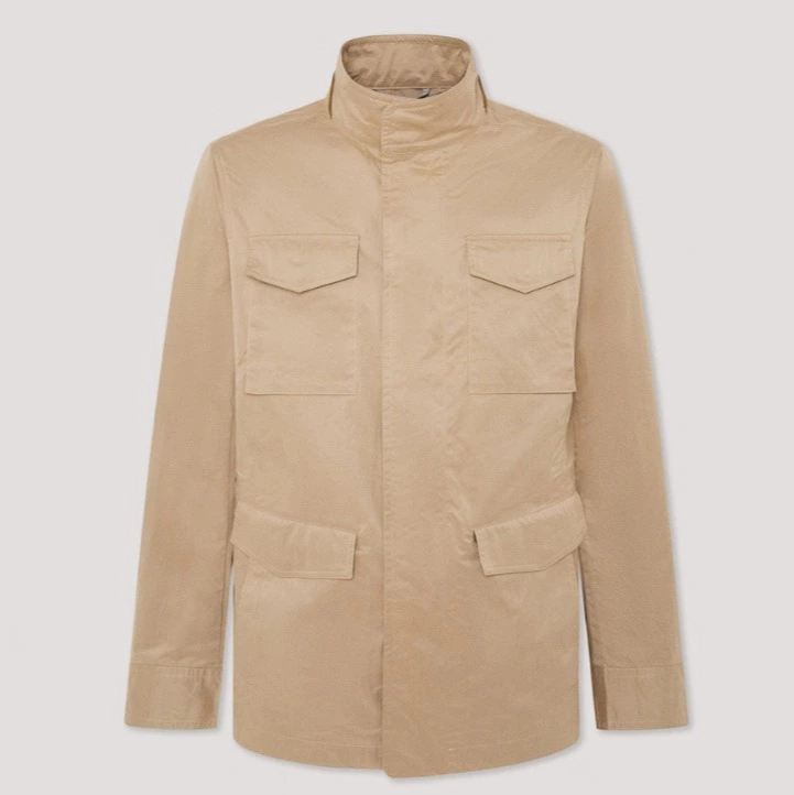 Hackett London Chaqueta de hombre multibolsillos impermeable