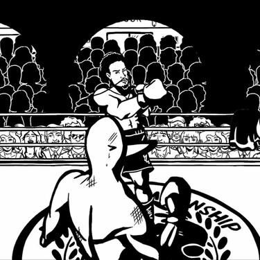 Pato Box Juego Mexicano Punch Out