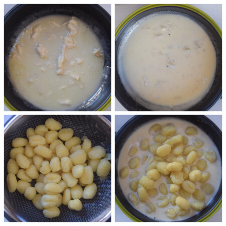Ñoquis con gorgonzola paso a paso