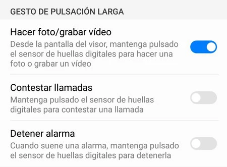 Cómo configurar gestos en el lector de huellas dactilares