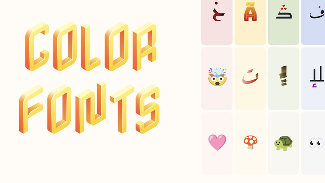 Colorfonts