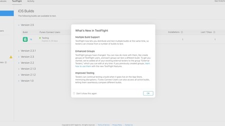 Apple actualiza TestFlight con diferentes mejoras a la hora de probar aplicaciones