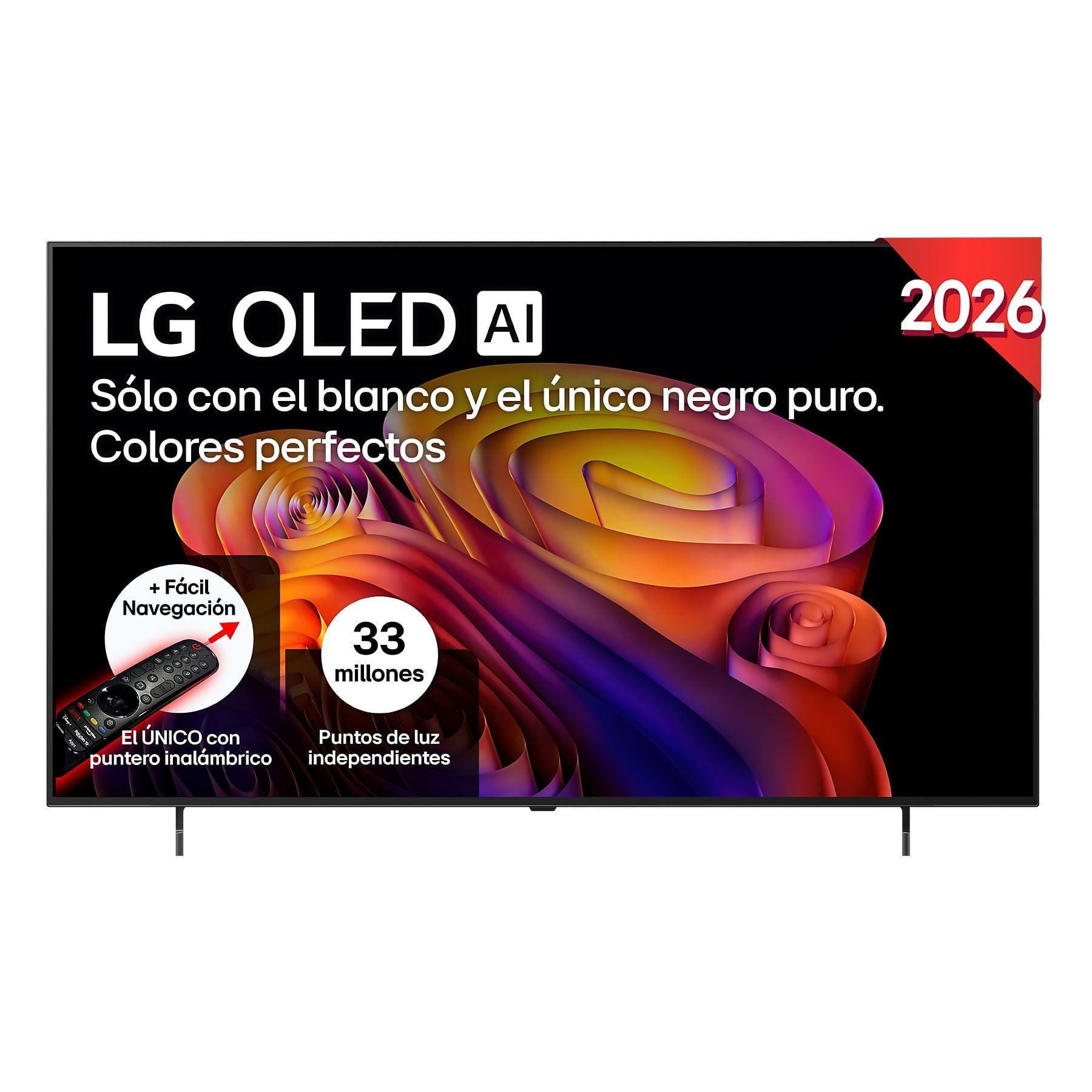 TV OLED 55" - LG OLED55B6ELC, OLED 4K, Procesador Inteligente α8 AI Processor 4K Gen3, Smart TV, DVB-T2 (H.265), Negro