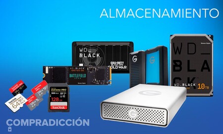 Ofertas en almacenamiento Western Digital, SanDisk y G-Technology: los discos duros, pendrives y tarjetas de memoria más baratos te esperan en Amazon