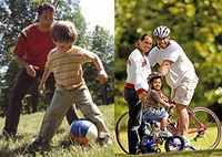 Hacer ejercicio con nuestros hijos ayudará a prevenir los dolores de espalda