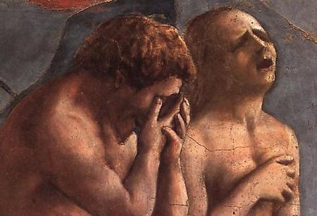 Adean y Eva expulsados del Paraíso. Masaccio
