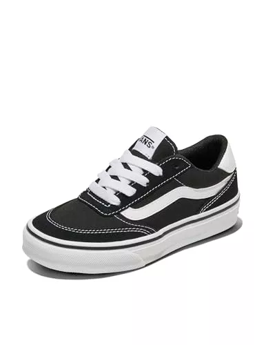 Vans Brooklyn LS, Zapatillas Unisex niños, Suede Canvas Black White 36 EU