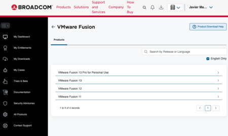 Descarga Vmware Fusion