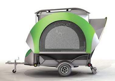 Remolque de coche para camping y actividades deportivas