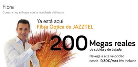Jazztel consigue 10.000 altas al mes de fibra óptica gracias a sus 200 megas simétricos