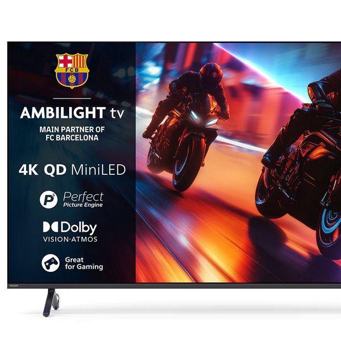 Philips - TV QD-MiniLED 139 cm (55') Philips Ambilight 55MLED920/12 UHD 4K, Dolby Vision y Dolby Atmos, Titan OS, Smart TV.