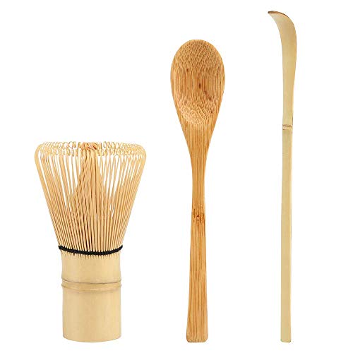 LEMESO Kit de Té Matcha Japonesa - Batidor y Cuchara para Matcha Herramienta de Bambú Chasen