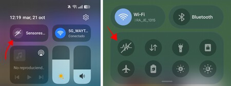 Ajustes Rapidos Sensores Android