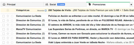 Los nuevos anuncios de Gmail, directos a tu bandeja de entrada