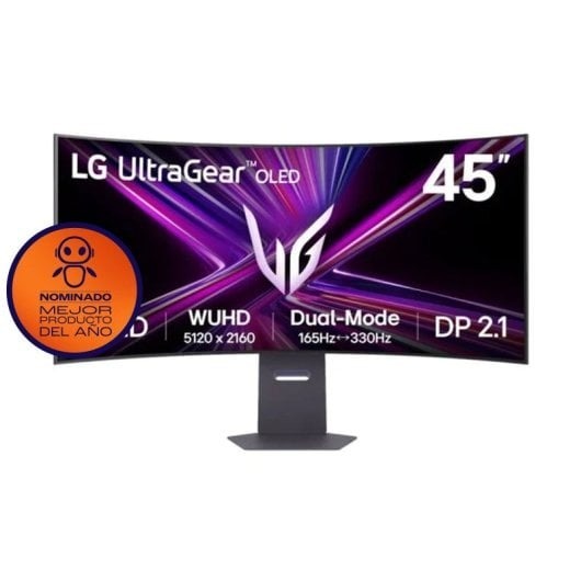 LG UltraGear 45GX950A-B 44.5" OLED UltraWide Dual UltraHD 5K 165Hz 0.03ms FreeSync Premium Pro Curva