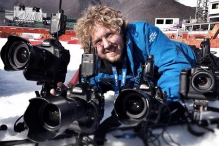Los fotógrafos profesionales también se «dejan la piel» en Sochi