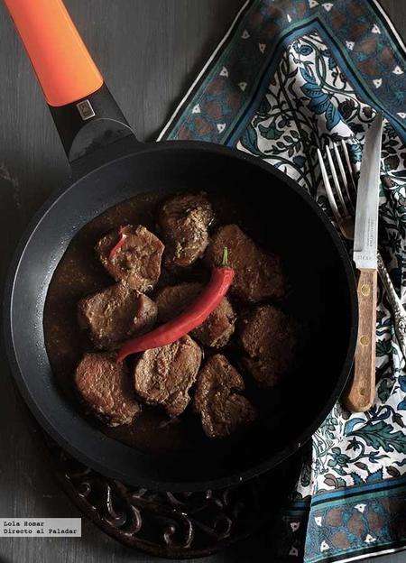 Solomillo de cerdo al café. Receta