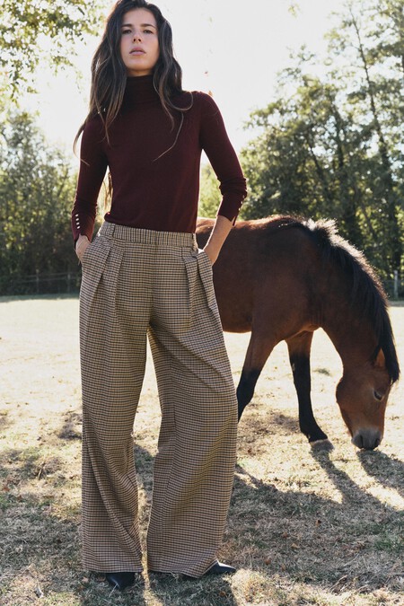 Zara Pantalon Cuadros