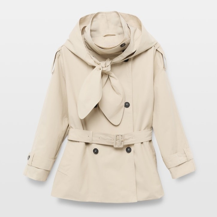 Woman Limited El Corte Inglés
Trench de mujer corto capucha lazo