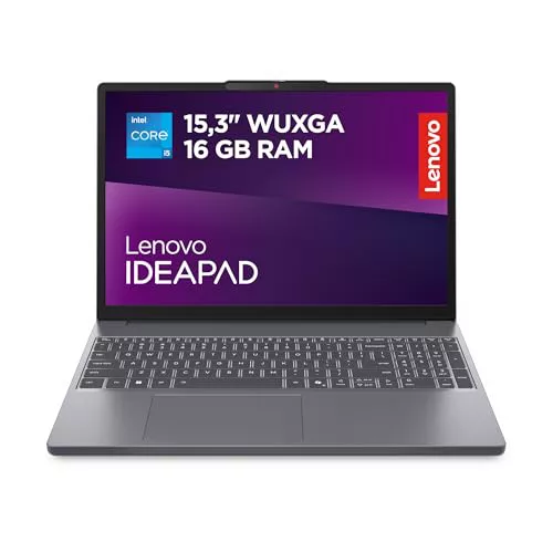 Lenovo IdeaPad Slim 3 Gen 10 – Ordenador Portátil 15.3" WUXGA (Intel Core i5-13420H, 16 GB RAM, 1TB SSD, Gráficos Intel UHD, Wi-Fi 6, Windows 11 Home) Teclado QWERTY Español - Gris Luna