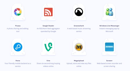 Esta web conmemora algunos productos geniales que ya murieron y ofrece alternativas actuales