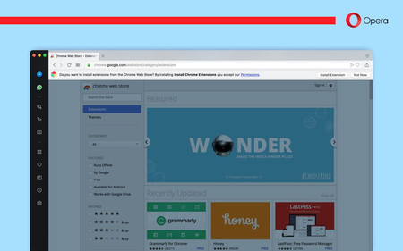 Ya puedes instalar extensiones de Chrome directamente en Opera