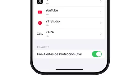 国民保護アラートをアクティブにすることをお勧めします。ただし、レベル 1 のアラートはいずれにしても送信され、スペインで使用される唯一のアラートです。