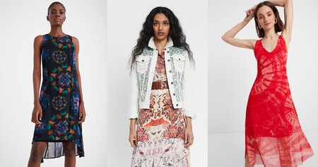 50% de descuento en vestidos, camisetas o chaquetas Desigual en su sección de últimas oportunidades