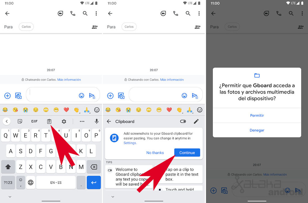 Gboard's Clipboard makes it easy to share your screenshots so you can